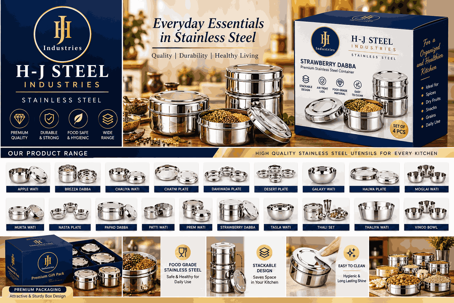H-J Steel Industries project by Nakoda Creative Studio