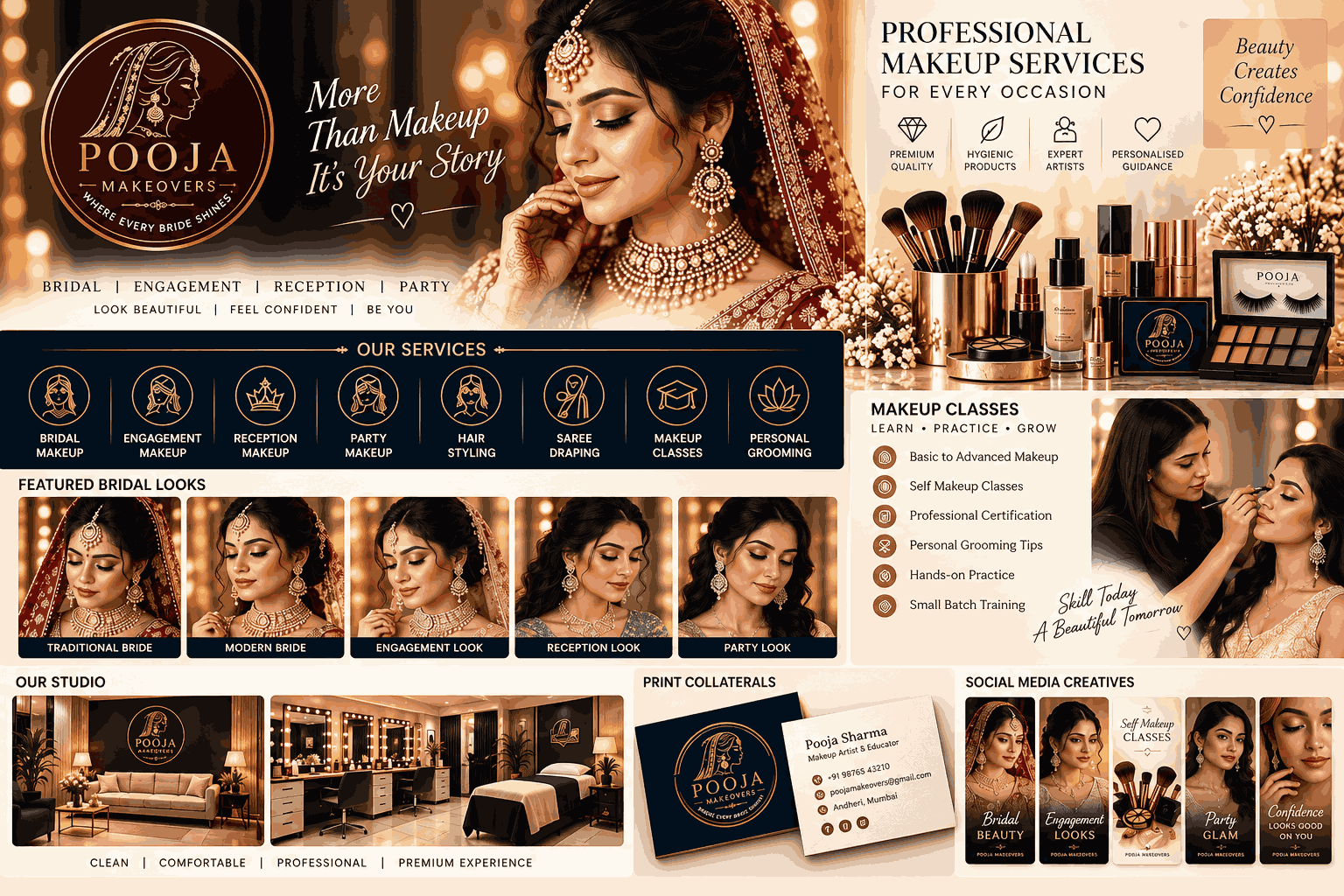 Pooja Makeovers project by Nakoda Creative Studio
