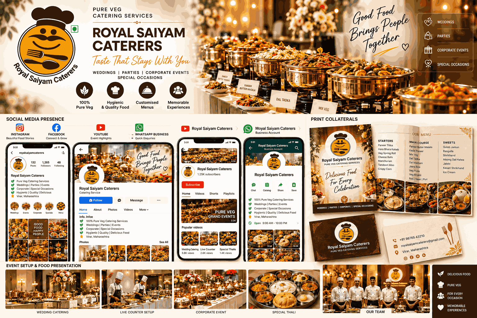 Royal Saiyam Caterers project by Nakoda Creative Studio