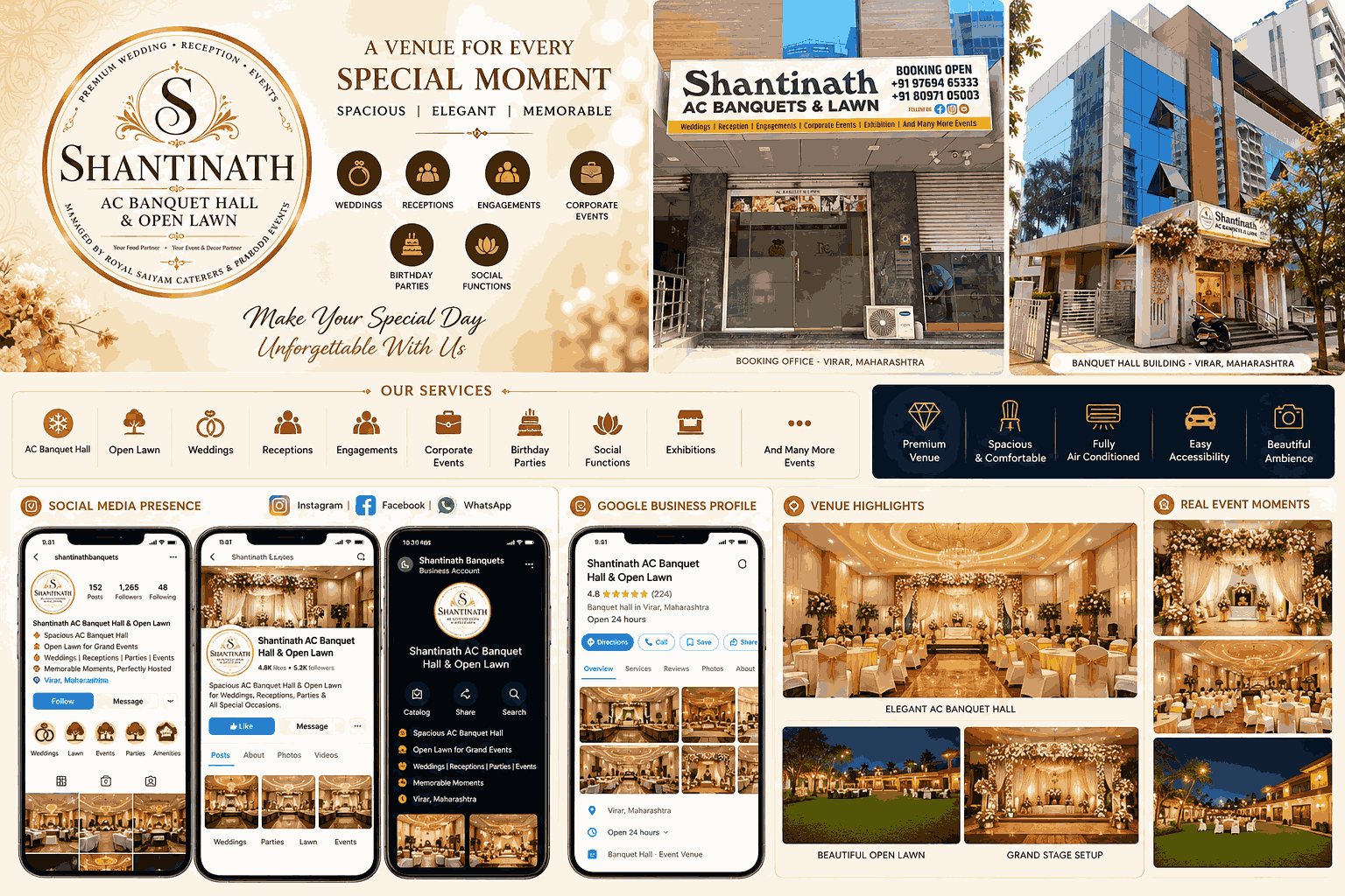 Shantinath Banquets project by Nakoda Creative Studio